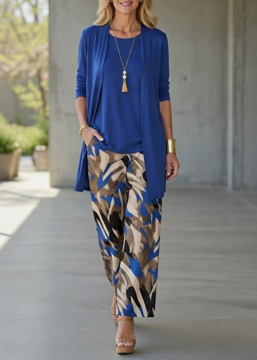 CARLA | Conjunto con pantalón de pierna ancha