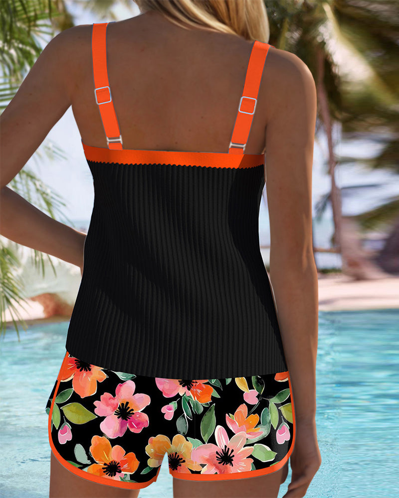 CARLA | Conjunto con top tankini elegante