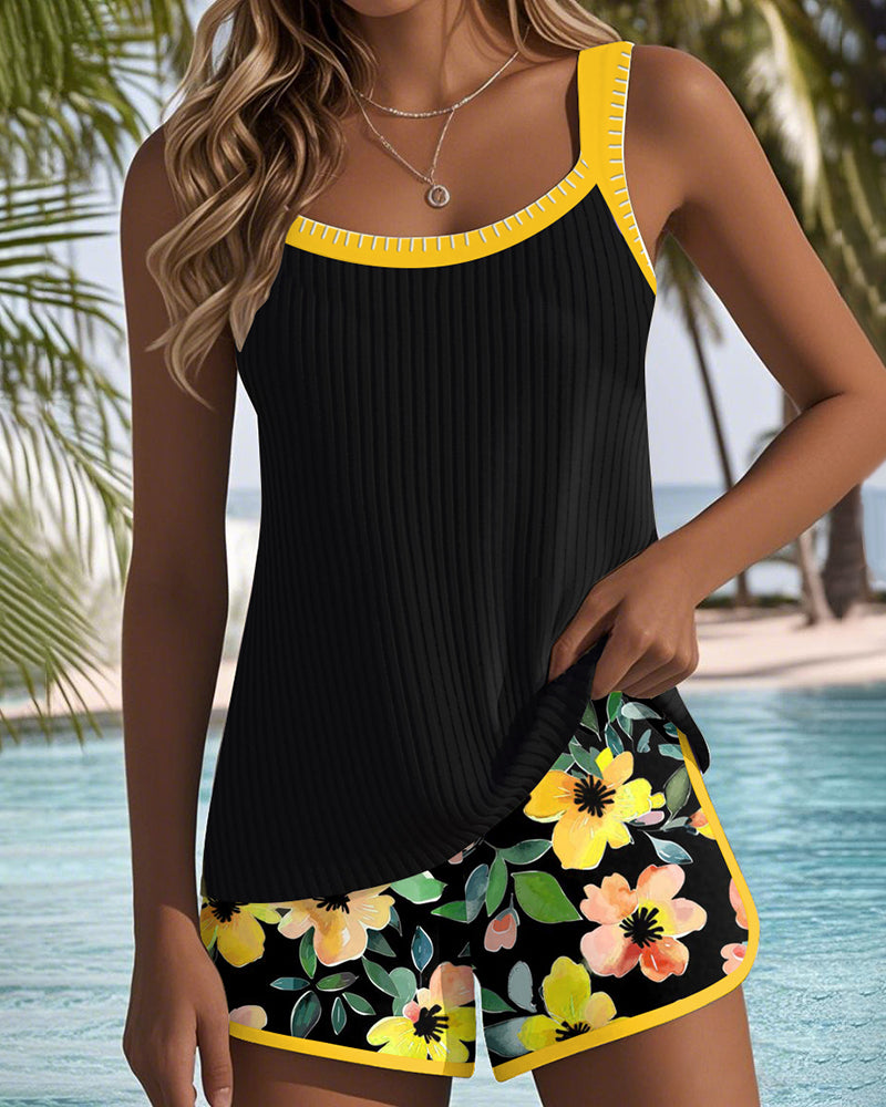 CARLA | Conjunto con top tankini elegante