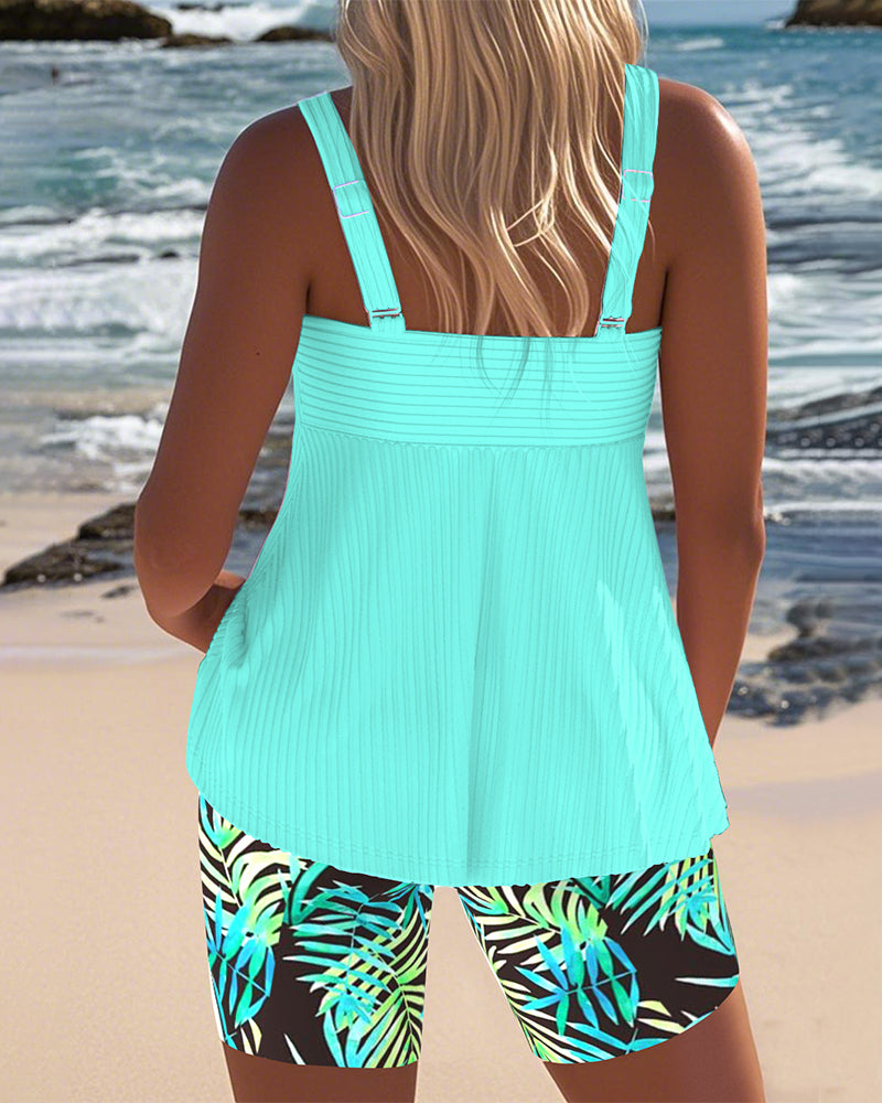CARLA | Conjunto de Tankini estampado