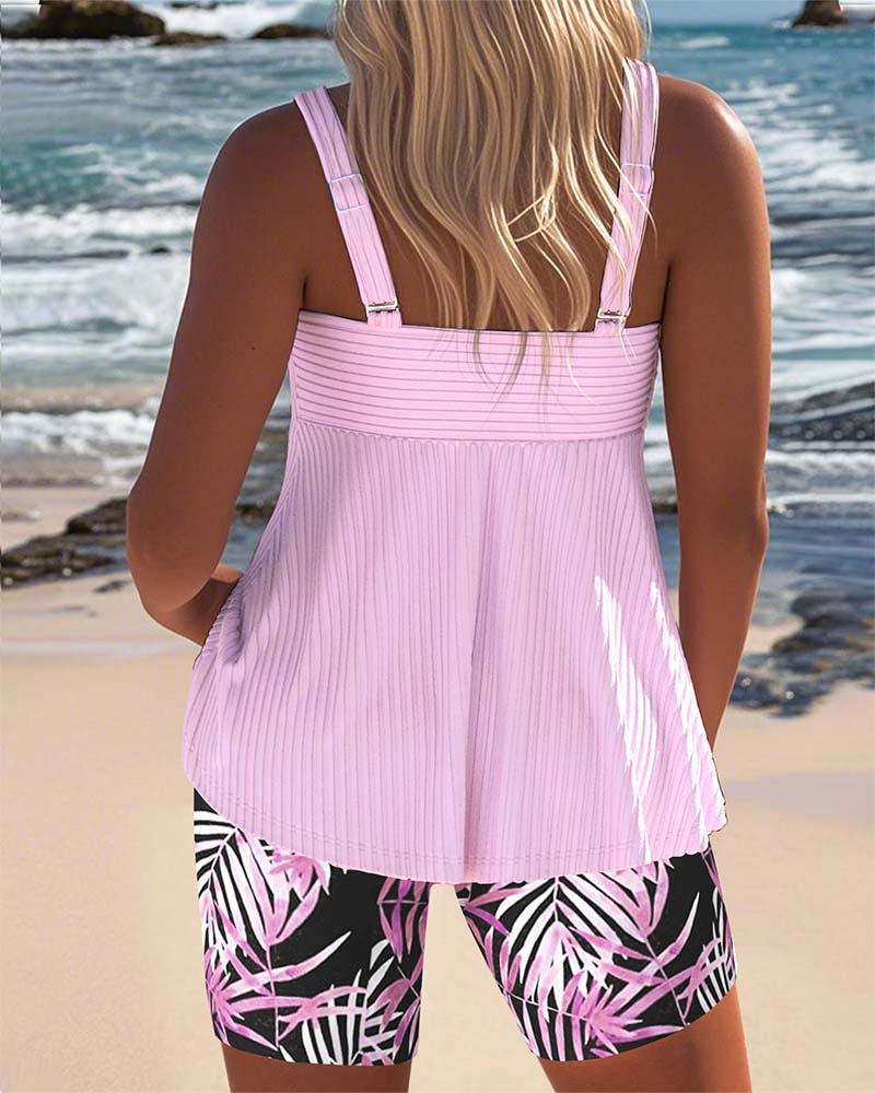 CARLA | Conjunto de Tankini estampado