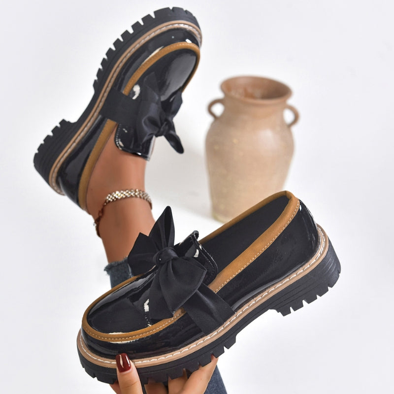 BONITA | Mocasines con lazo texturizado