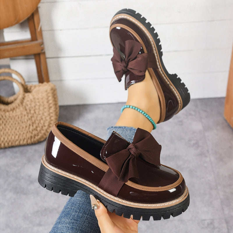 BONITA | Mocasines con lazo texturizado