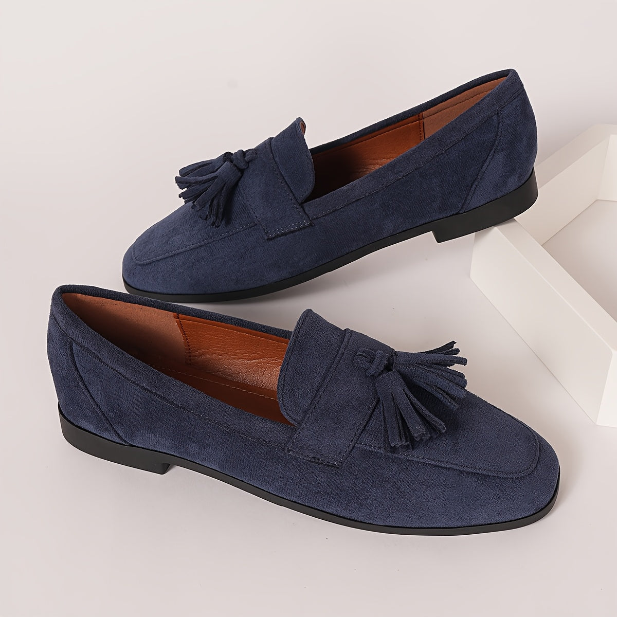 CARLA | Mocasines con tacón plano