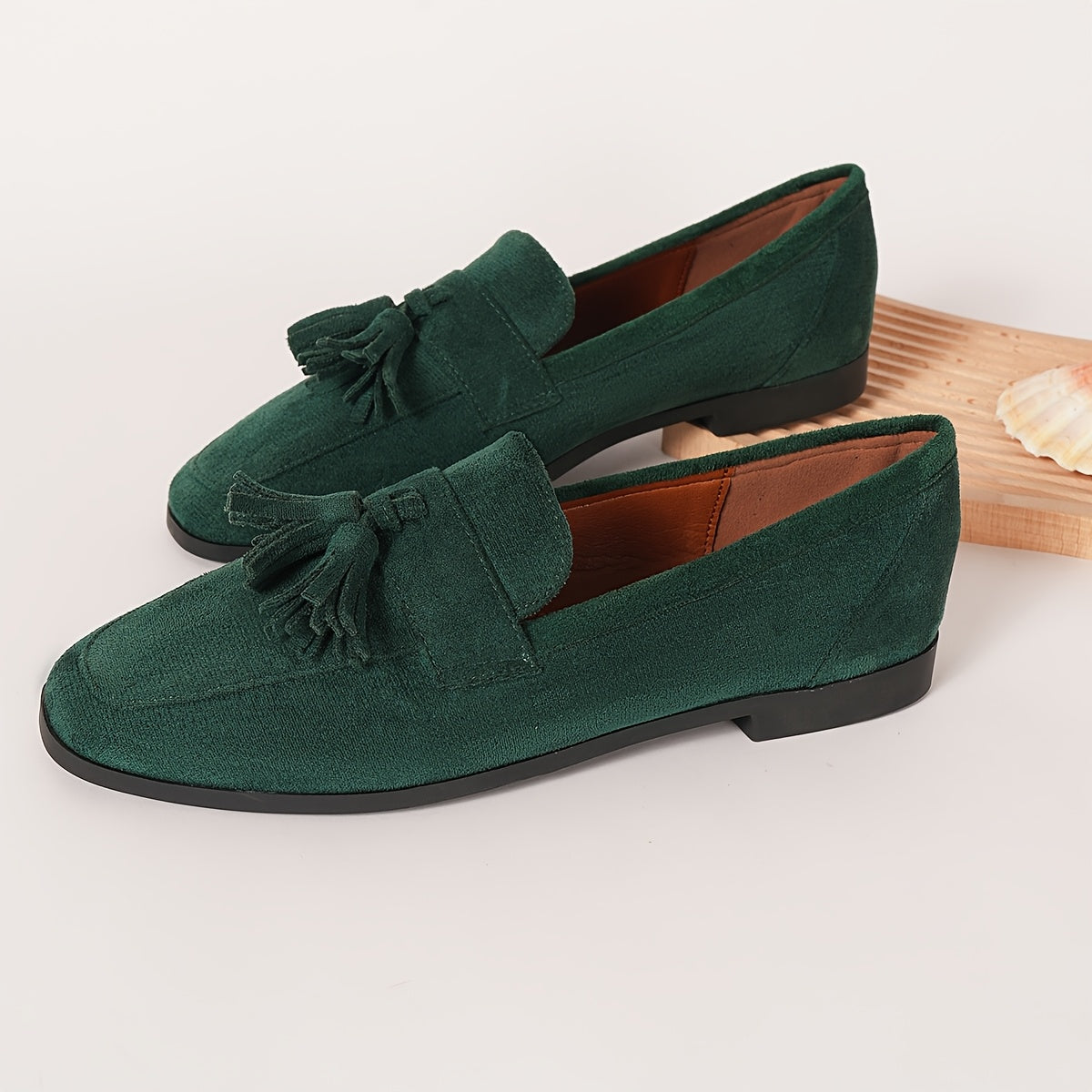 CARLA | Mocasines con tacón plano
