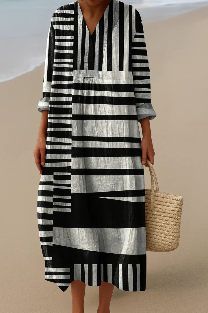 ELARA | Vestido maxi monocromático