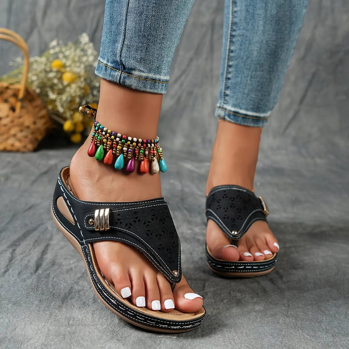 ELENA | Sandalias con tacón medio