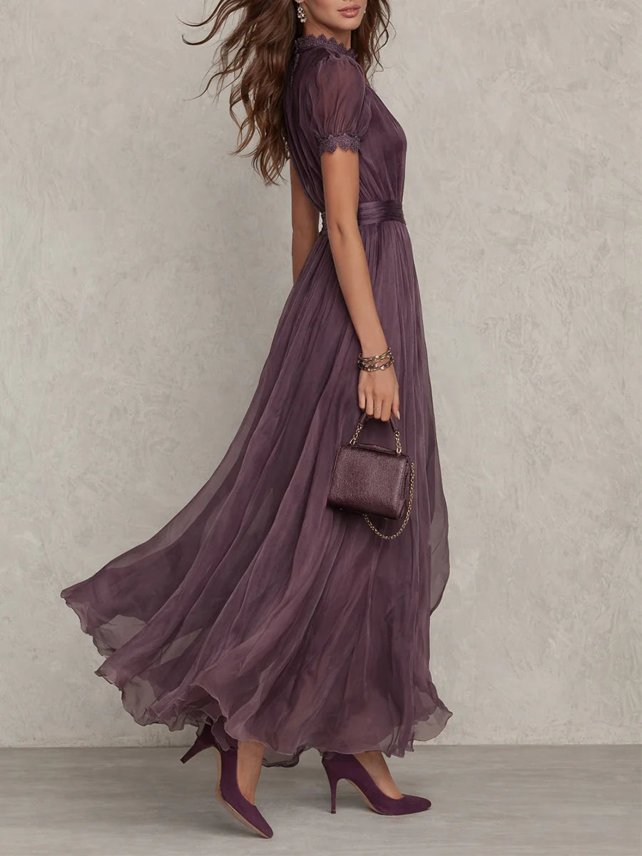 FLAVIA | Vestido largo con escote cerradura