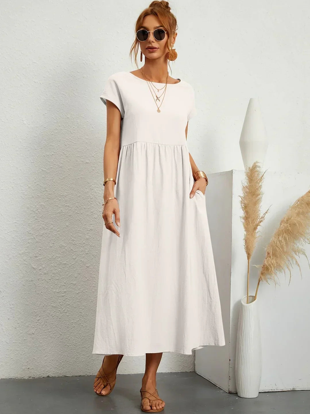 GABRIELLE | Vestido midi fluido