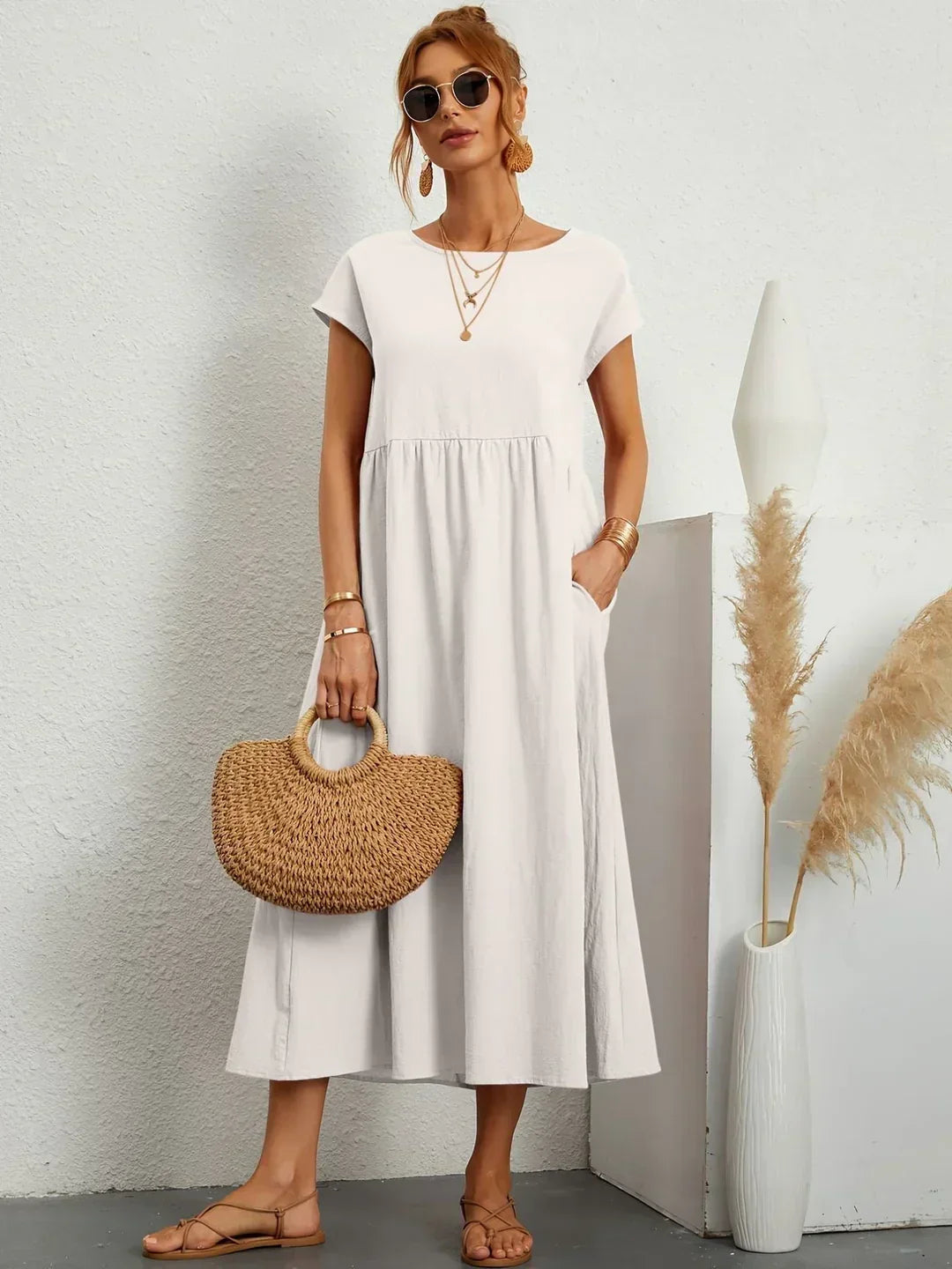 GABRIELLE | Vestido midi fluido