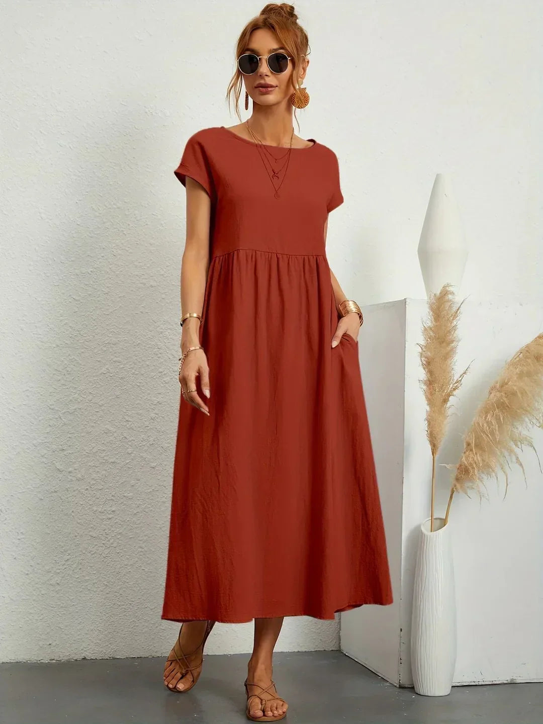 GABRIELLE | Vestido midi fluido