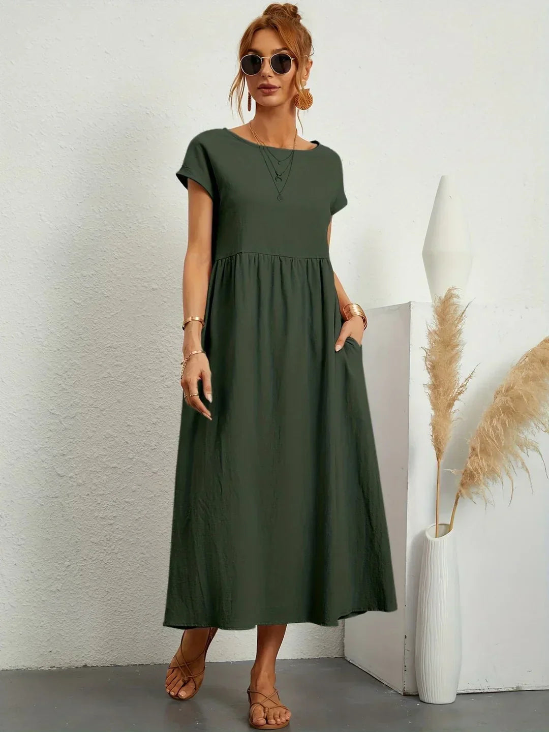 GABRIELLE | Vestido midi fluido