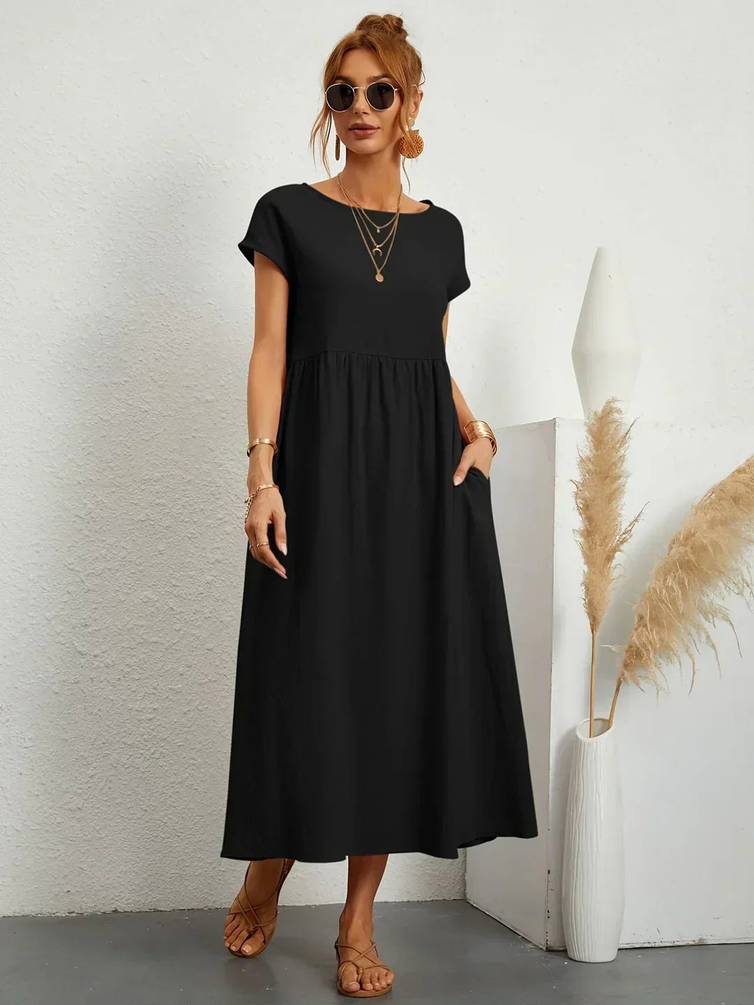 GABRIELLE | Vestido midi fluido