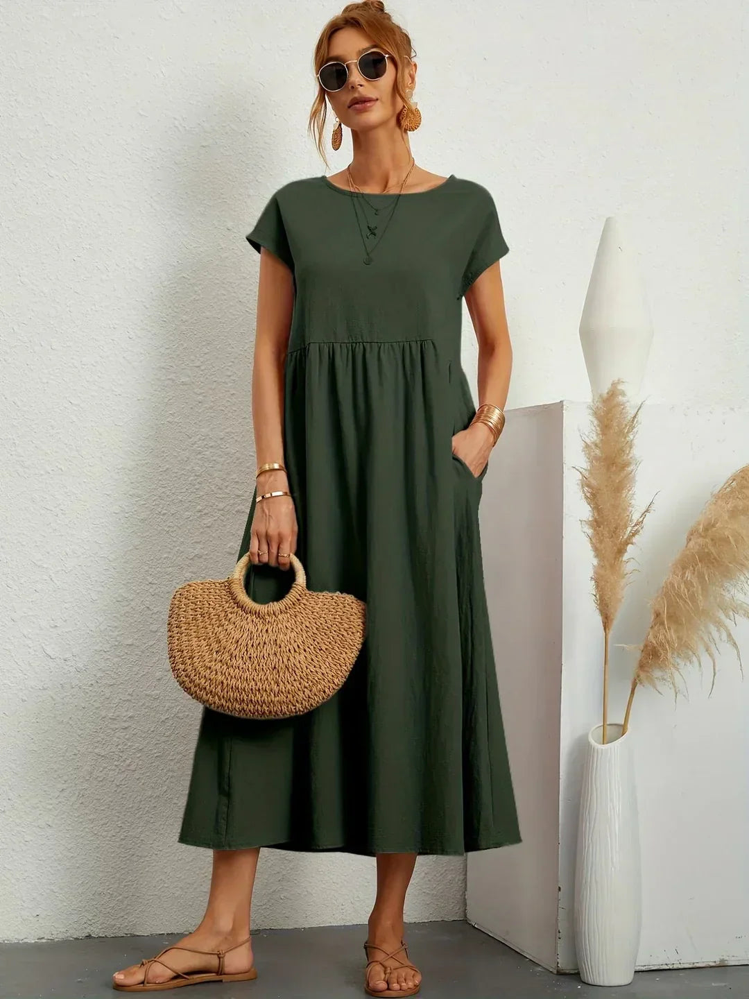 GABRIELLE | Vestido midi fluido