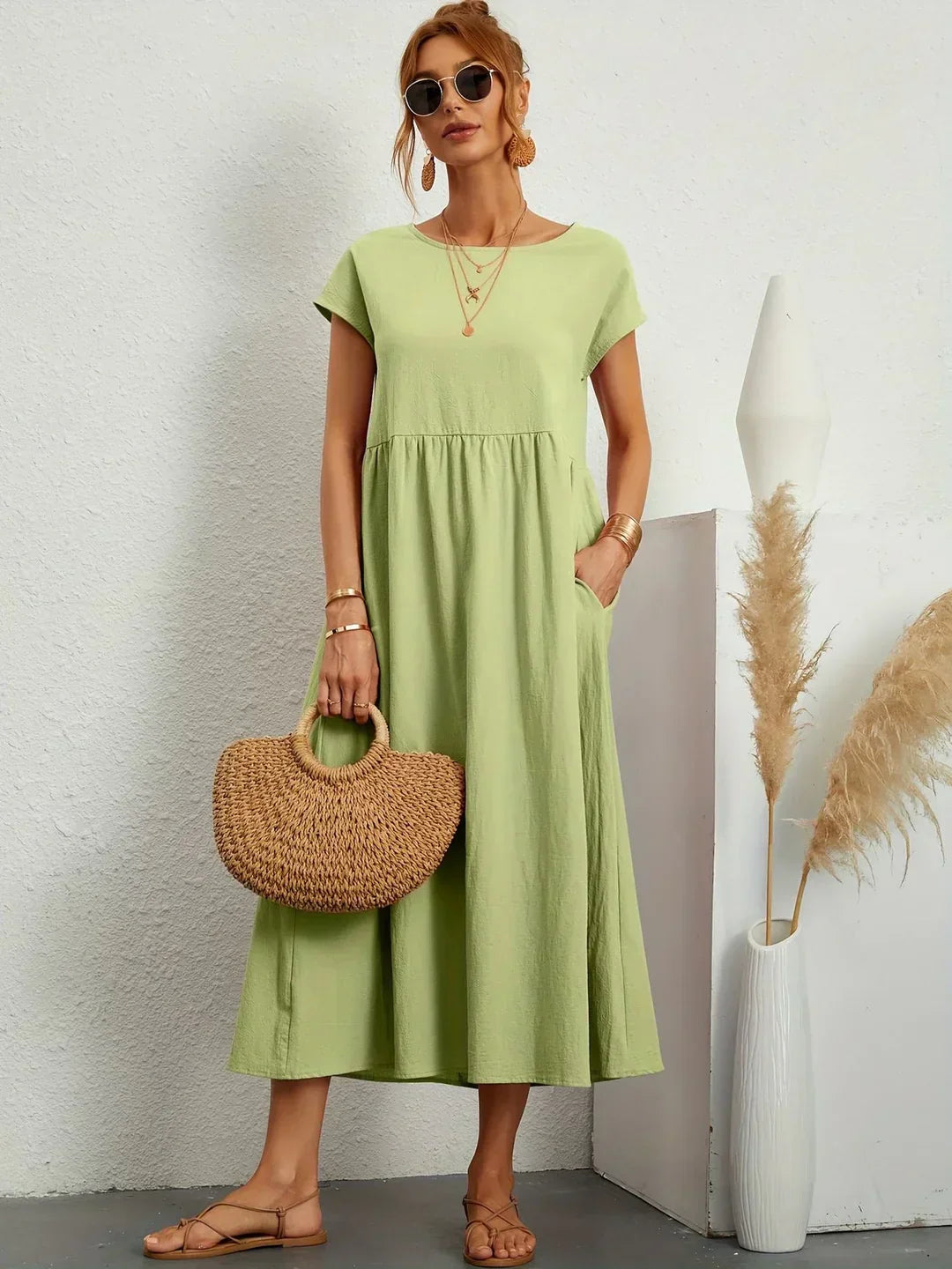 GABRIELLE | Vestido midi fluido