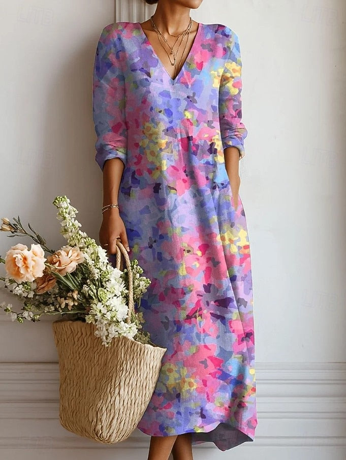 KELLY | Vestido largo estampado floral