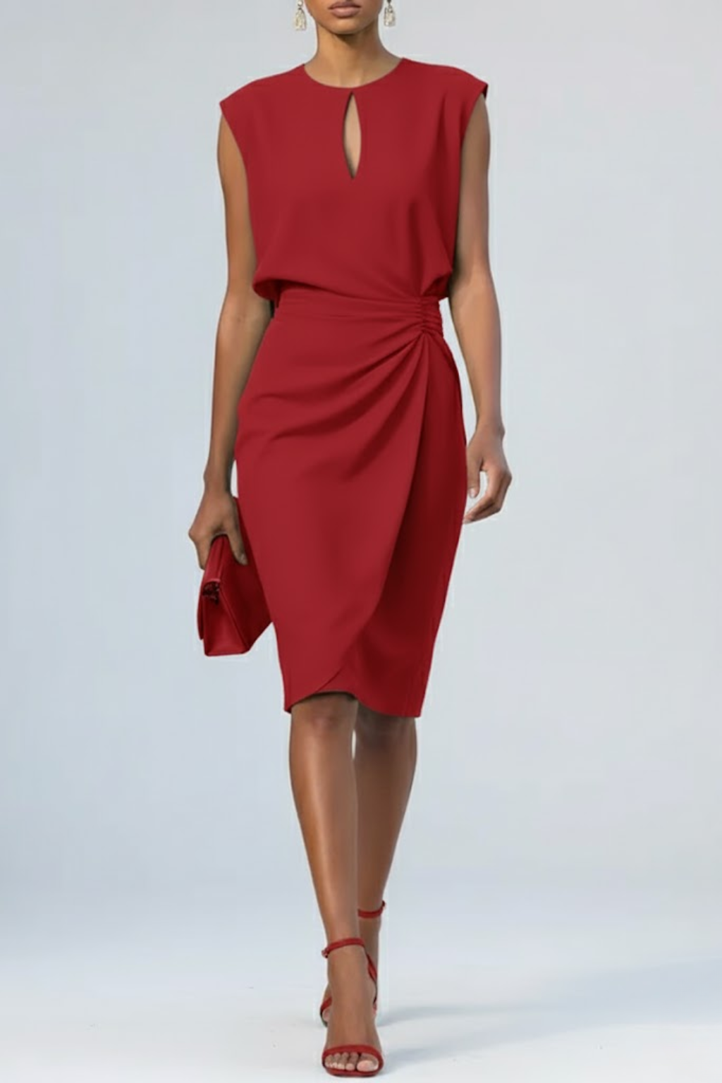 LILIANA | Vestido midi fruncido