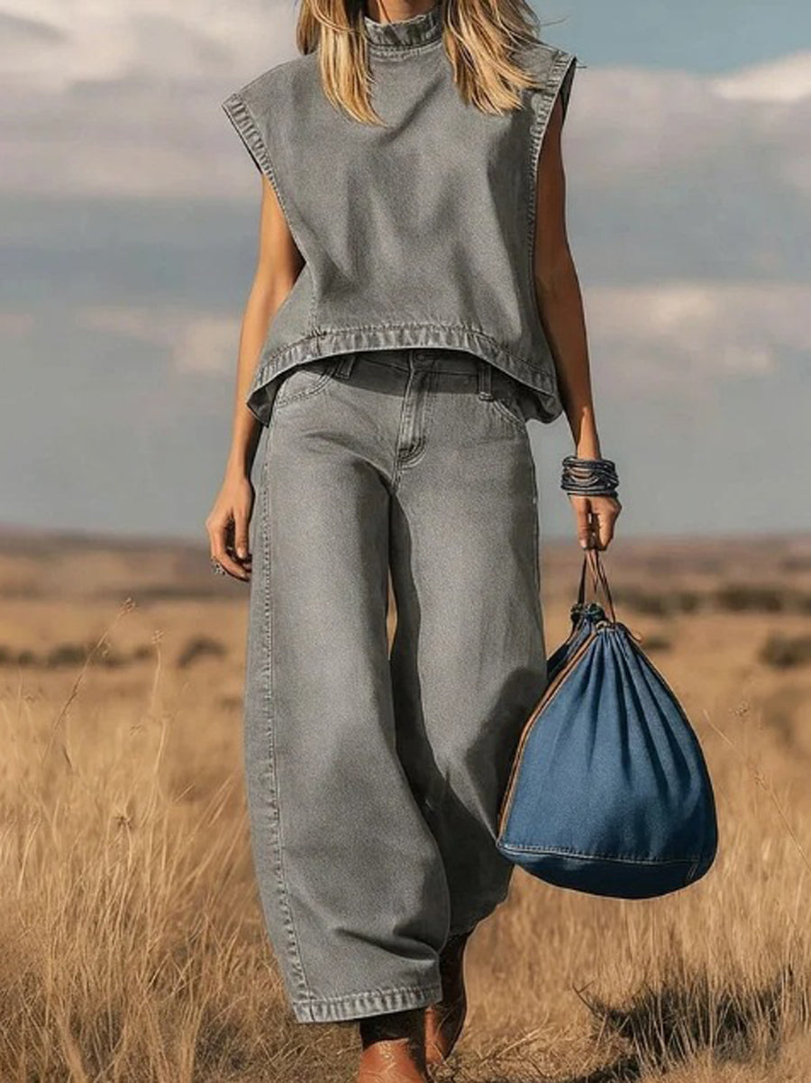 FE | Conjunto con pantalón ancho