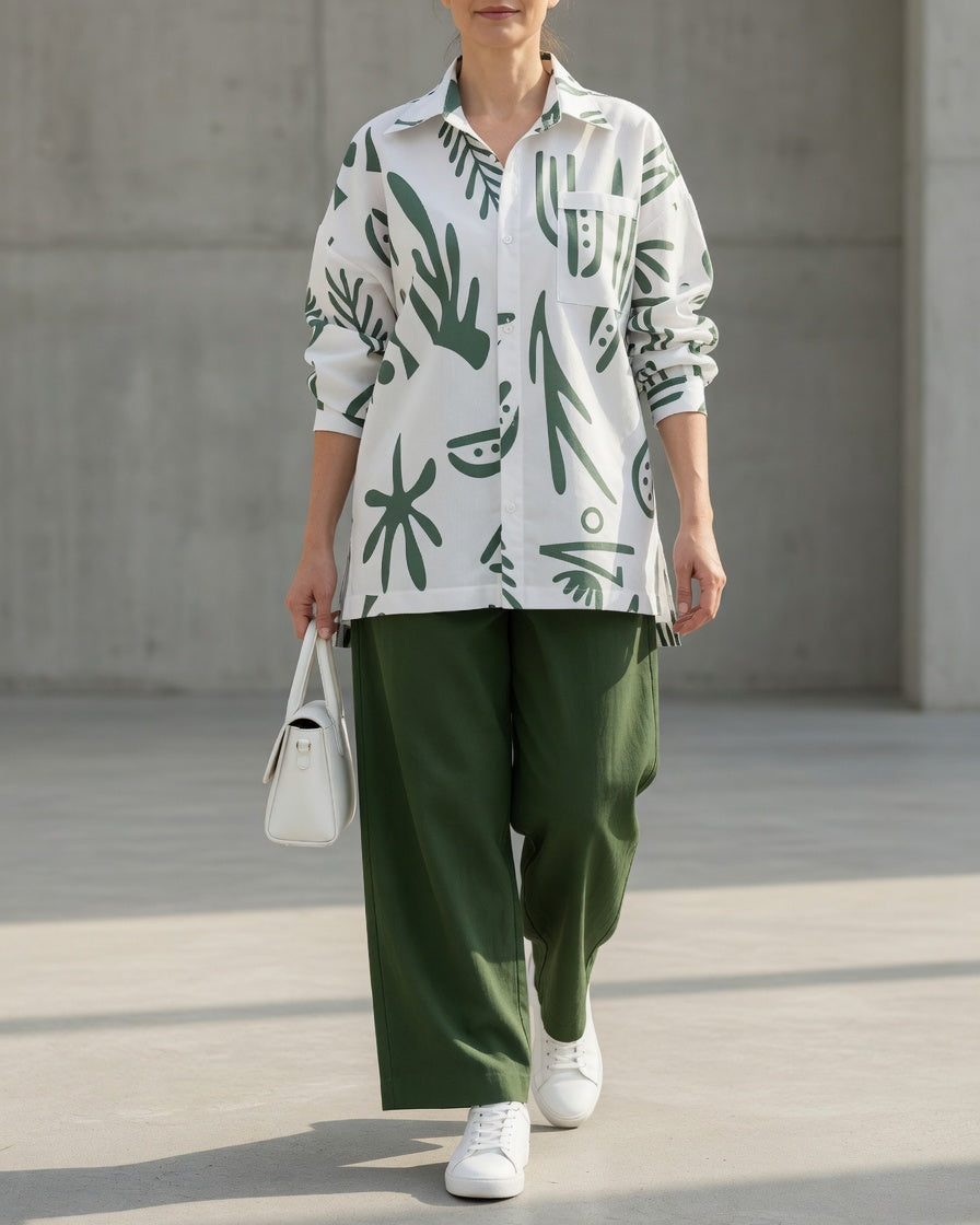 LELA | Conjunto con pantalón ancho
