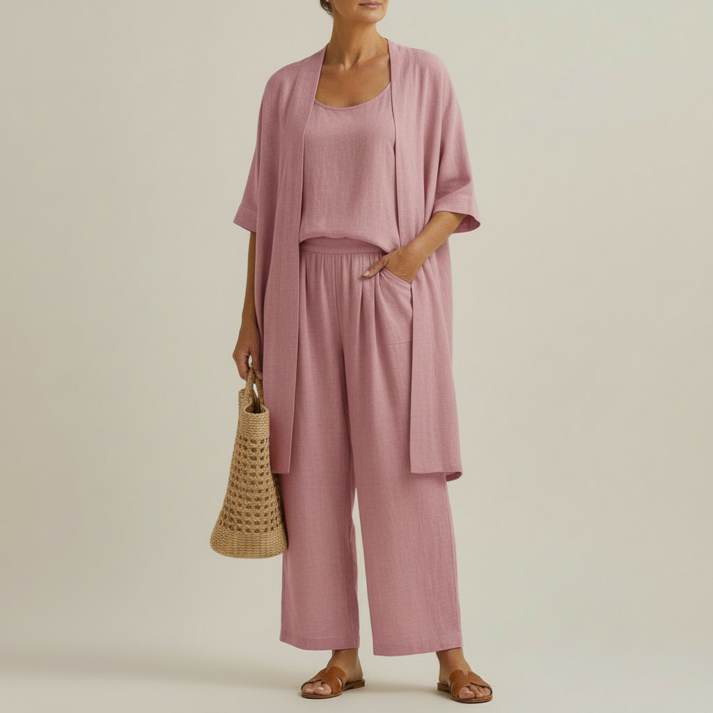 RISTEENA | Conjunto con blusa larga