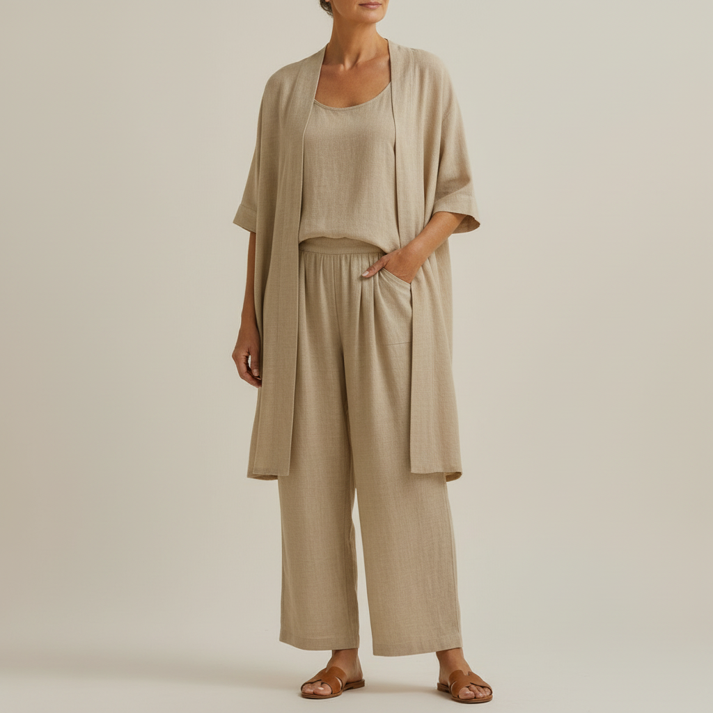 RISTEENA | Conjunto con blusa larga