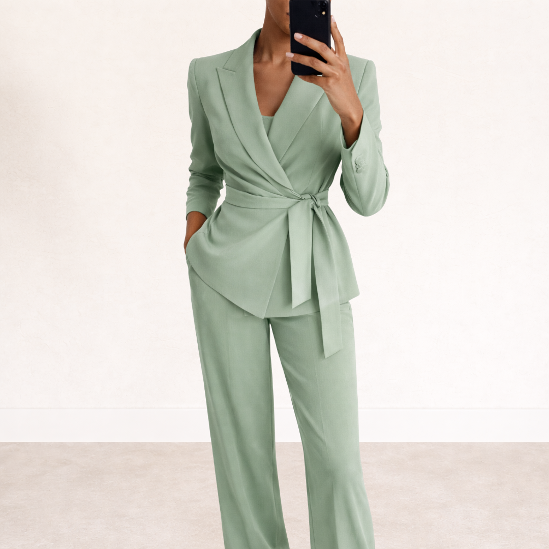 WERÓNICA | Traje con pantalón ancho