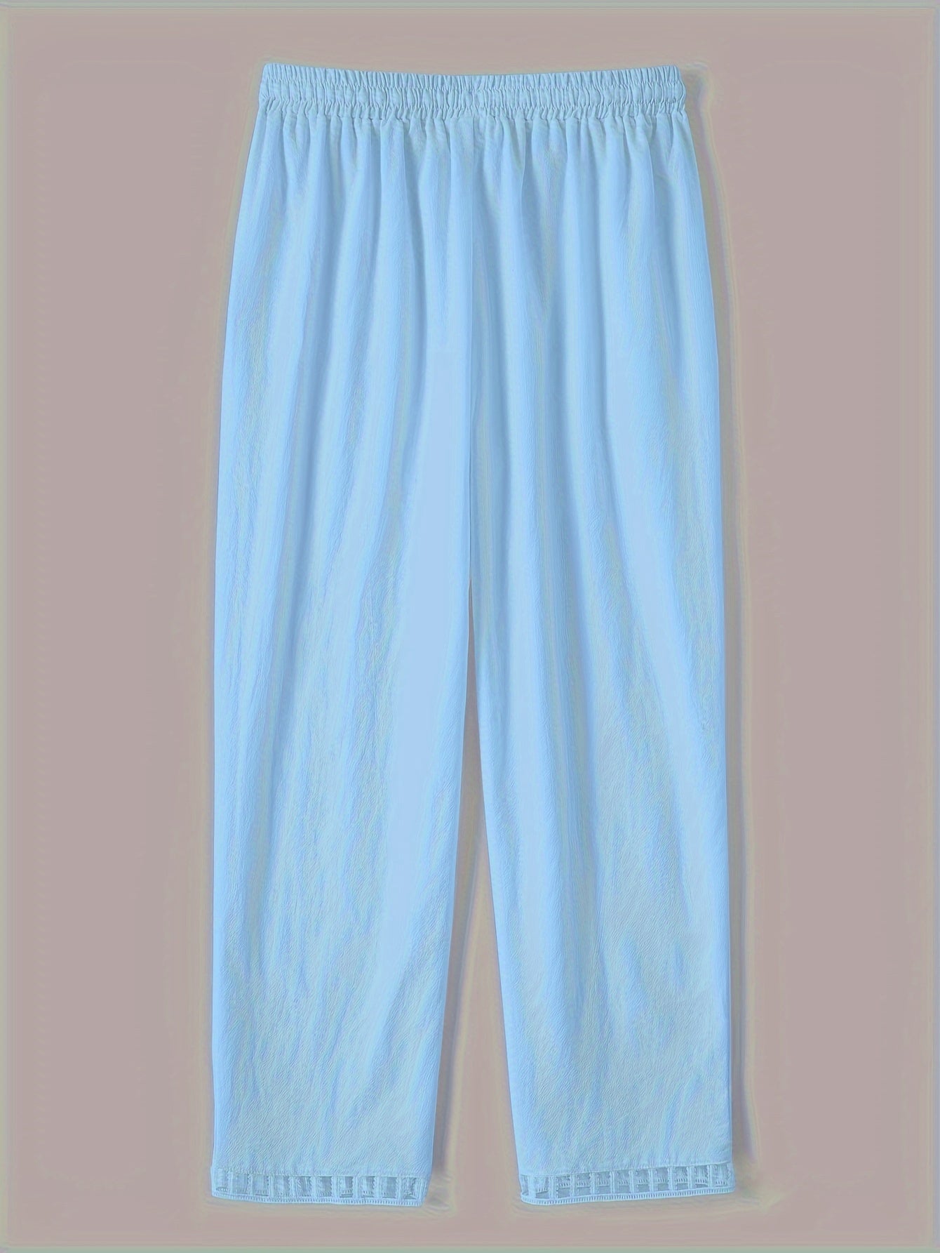 WREN | Pantalones cropped con detalle en contraste