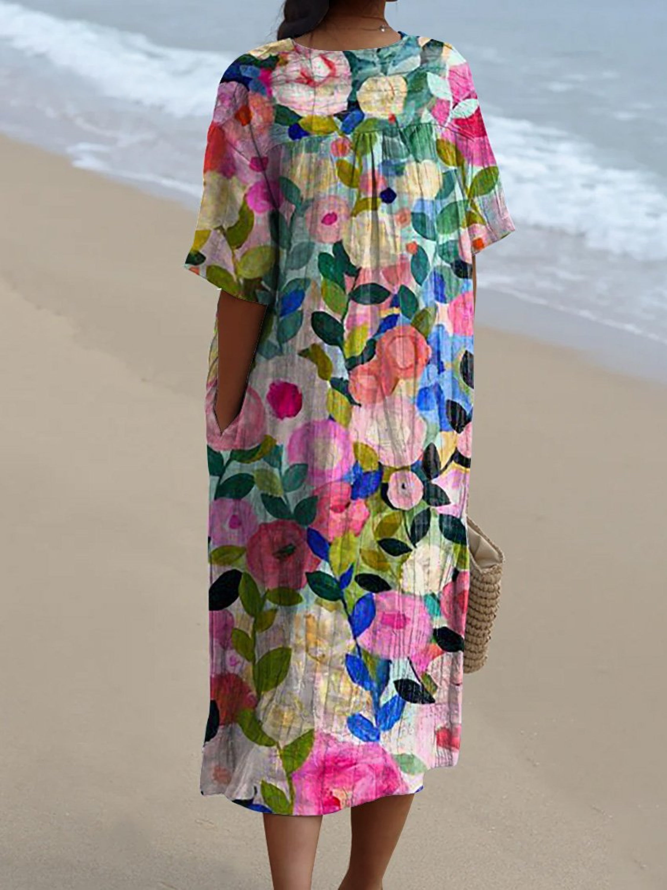 BENTE | Vestido con motivo floral