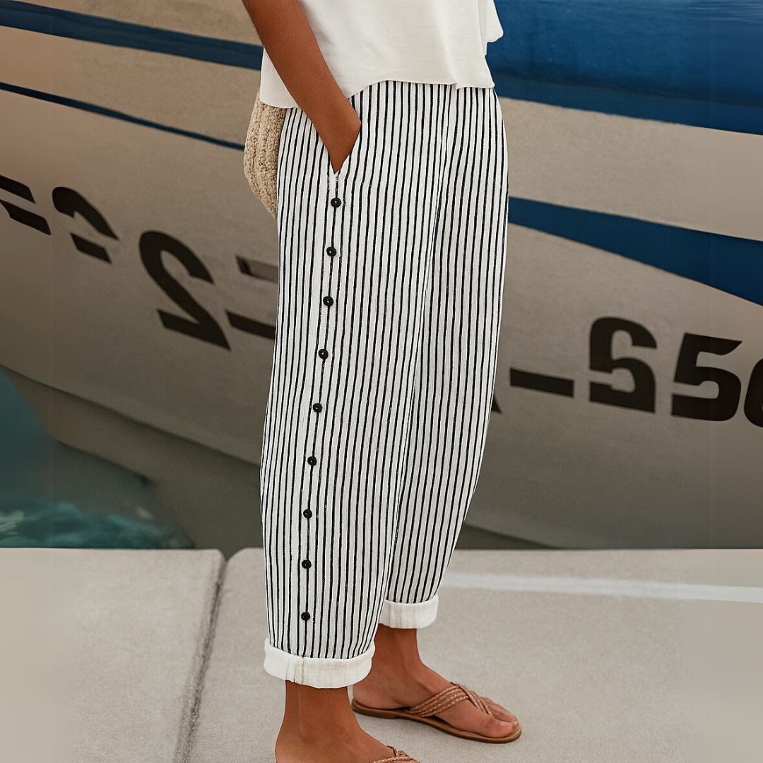 CAITLIN | Pantalones con rayas