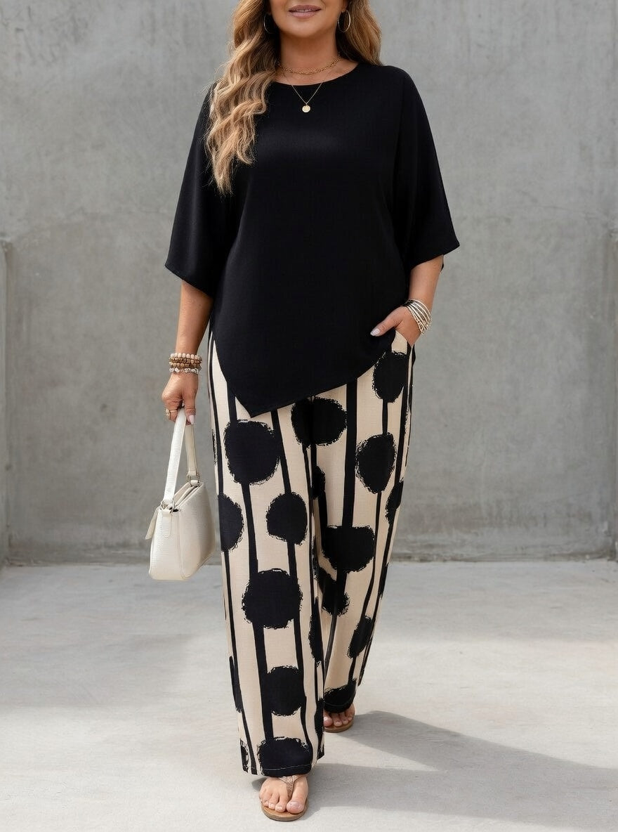 NYNA | Conjunto con pantalón ancho