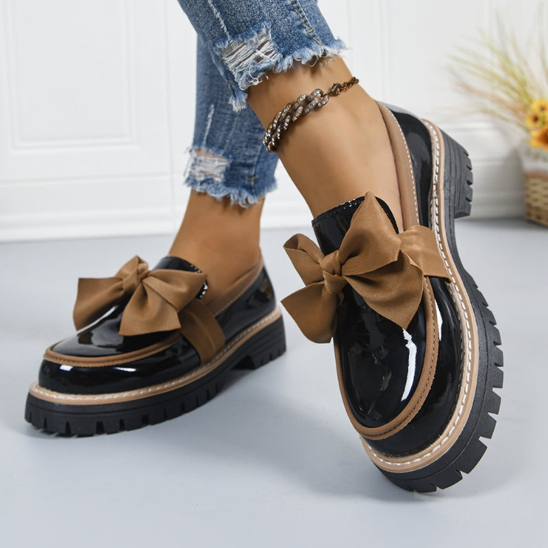 BONITA | Mocasines con lazo texturizado