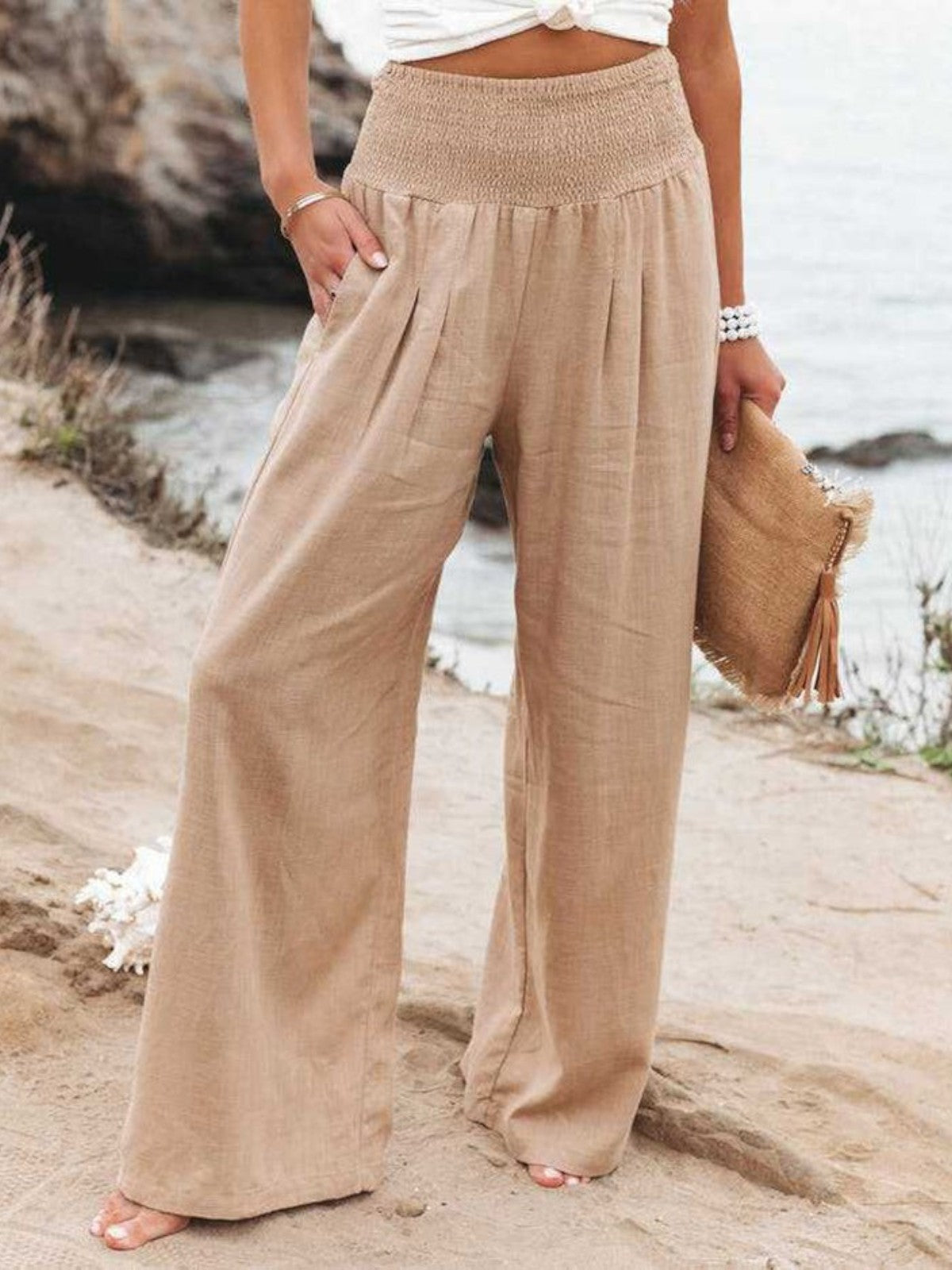 CARLA | Pantalones con pierna ancha
