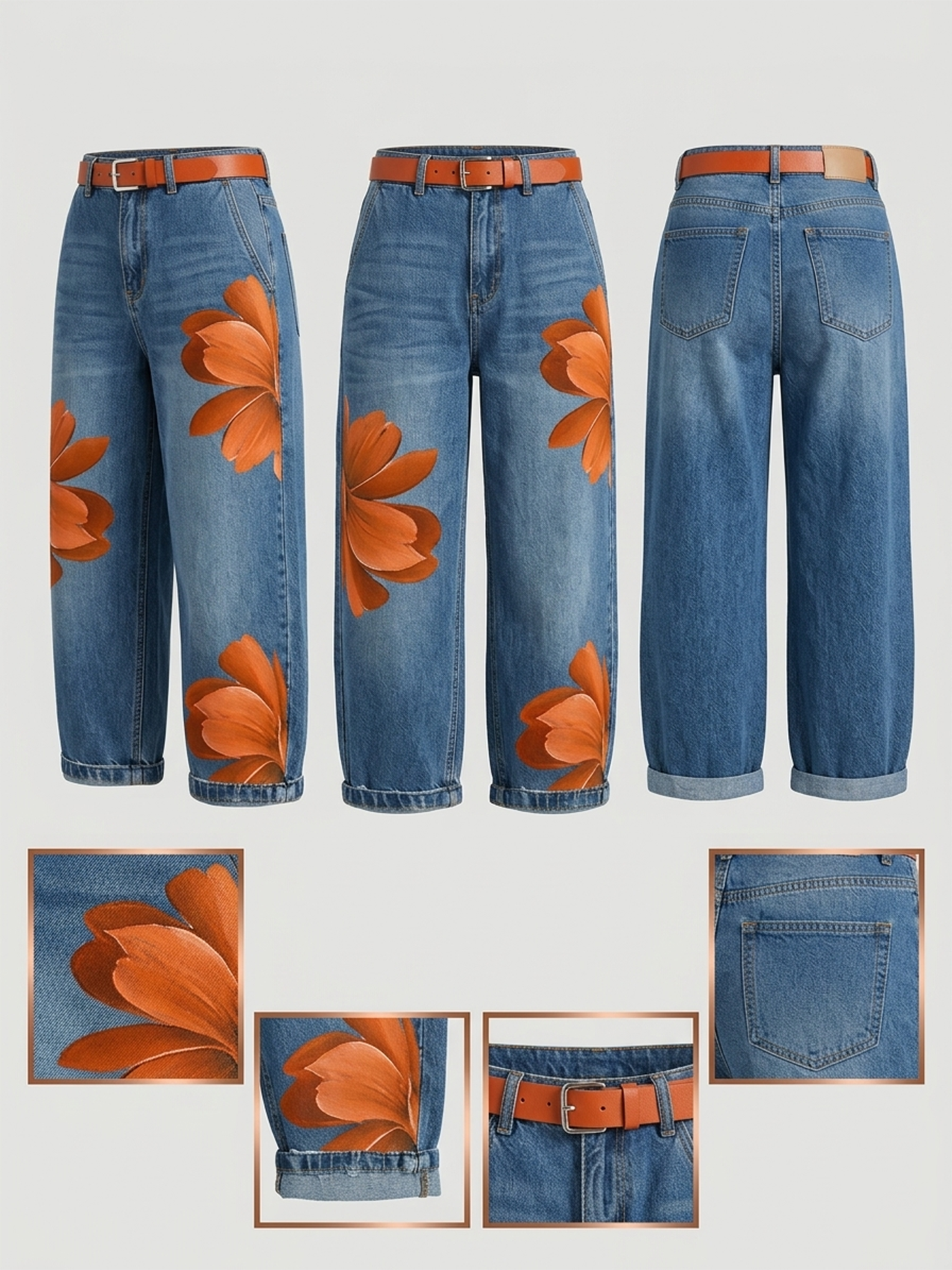 KIKI | Vaqueros con estampado artístico