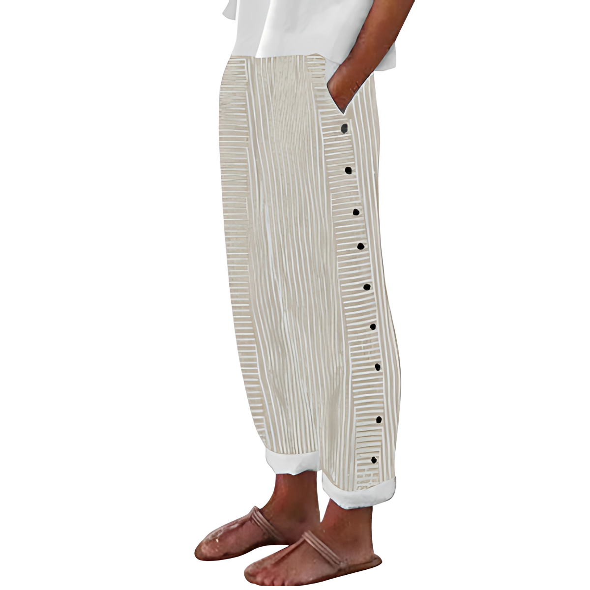 DAGNY | Pantalón con rayas elegantes