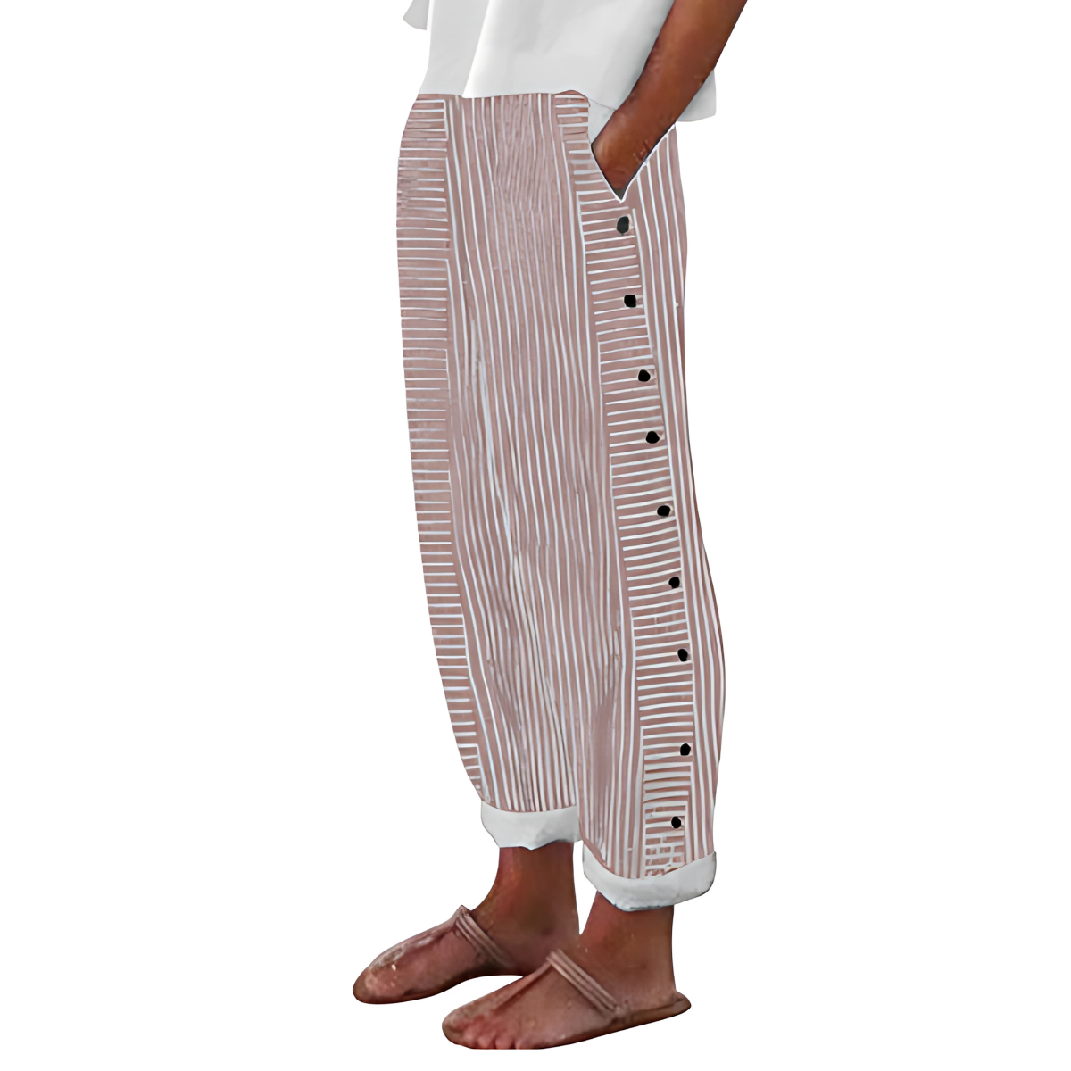 DAGNY | Pantalón con rayas elegantes