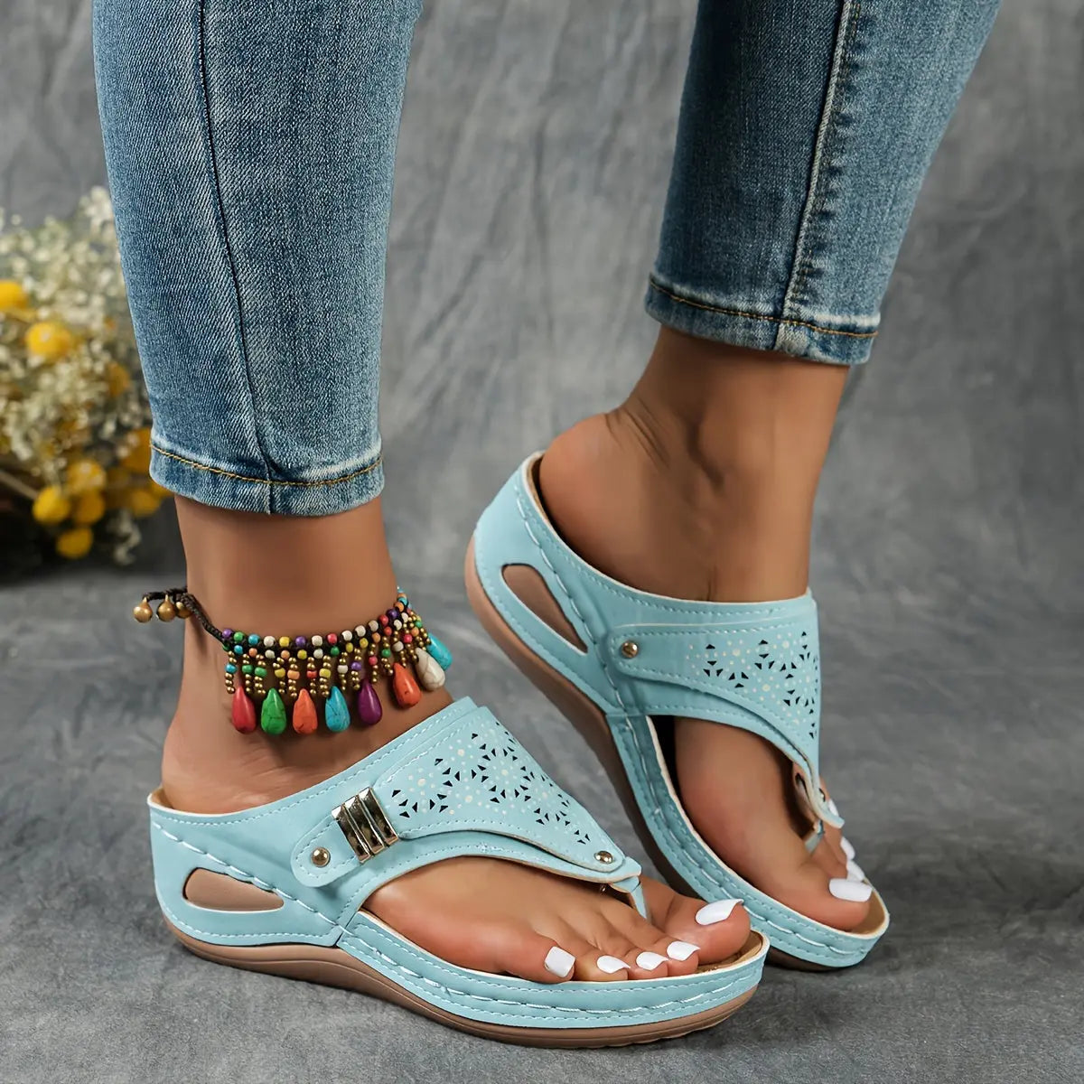 ELENA | Sandalias con tacón medio