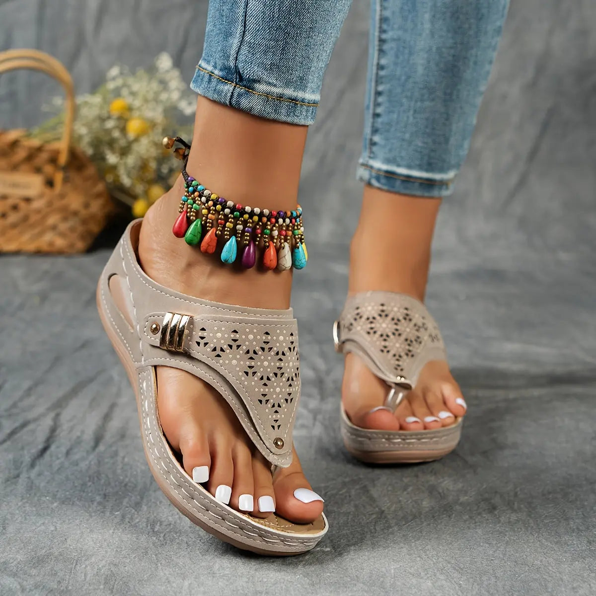 ELENA | Sandalias con tacón medio