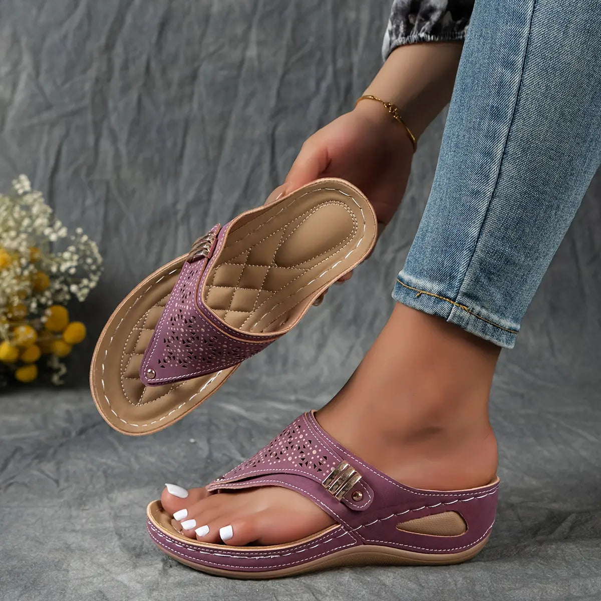 ELENA | Sandalias con tacón medio