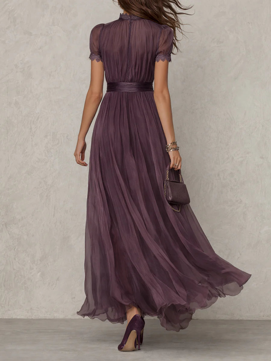 FLAVIA | Vestido largo con escote cerradura