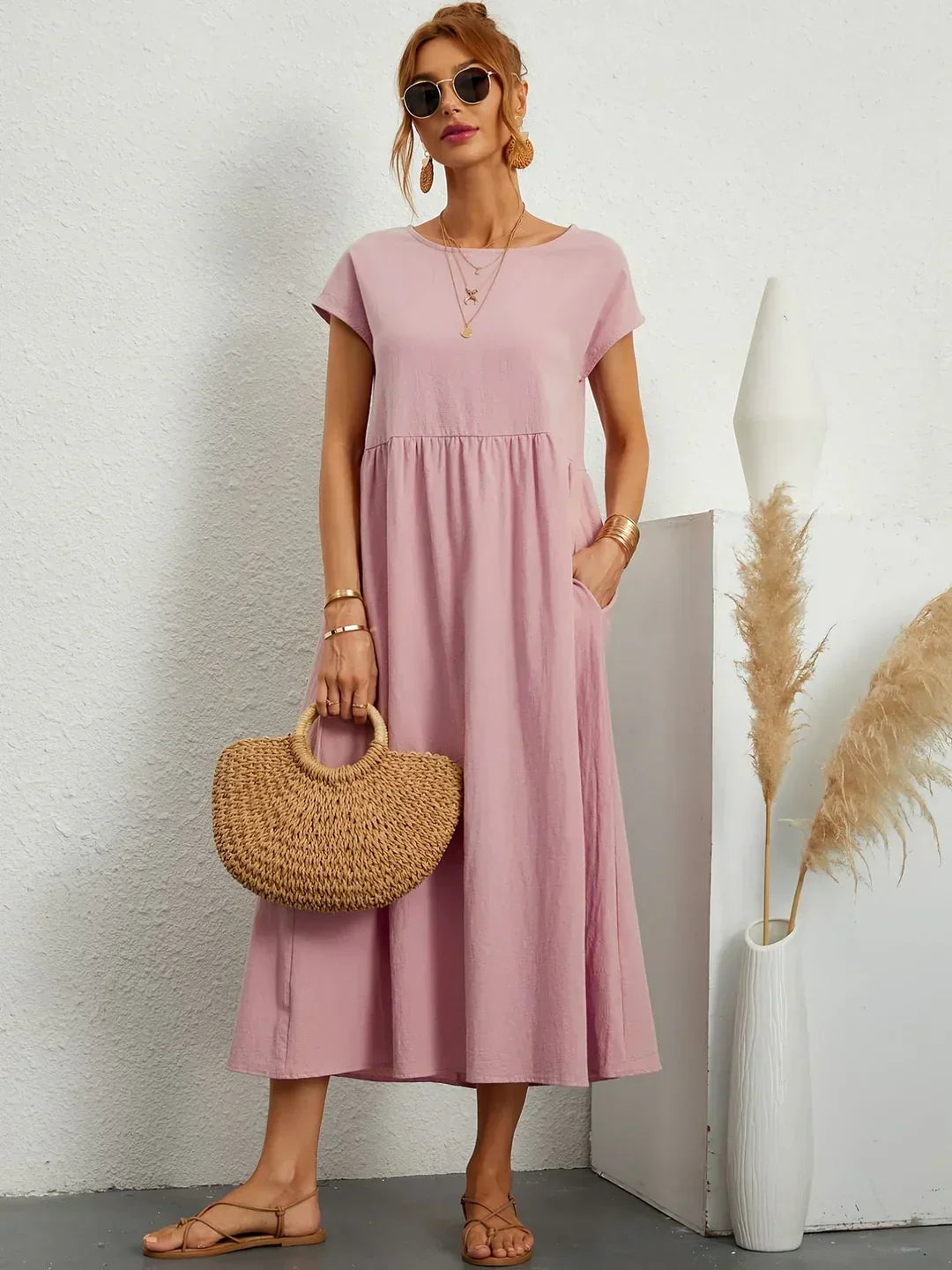 GABRIELLE | Vestido midi fluido