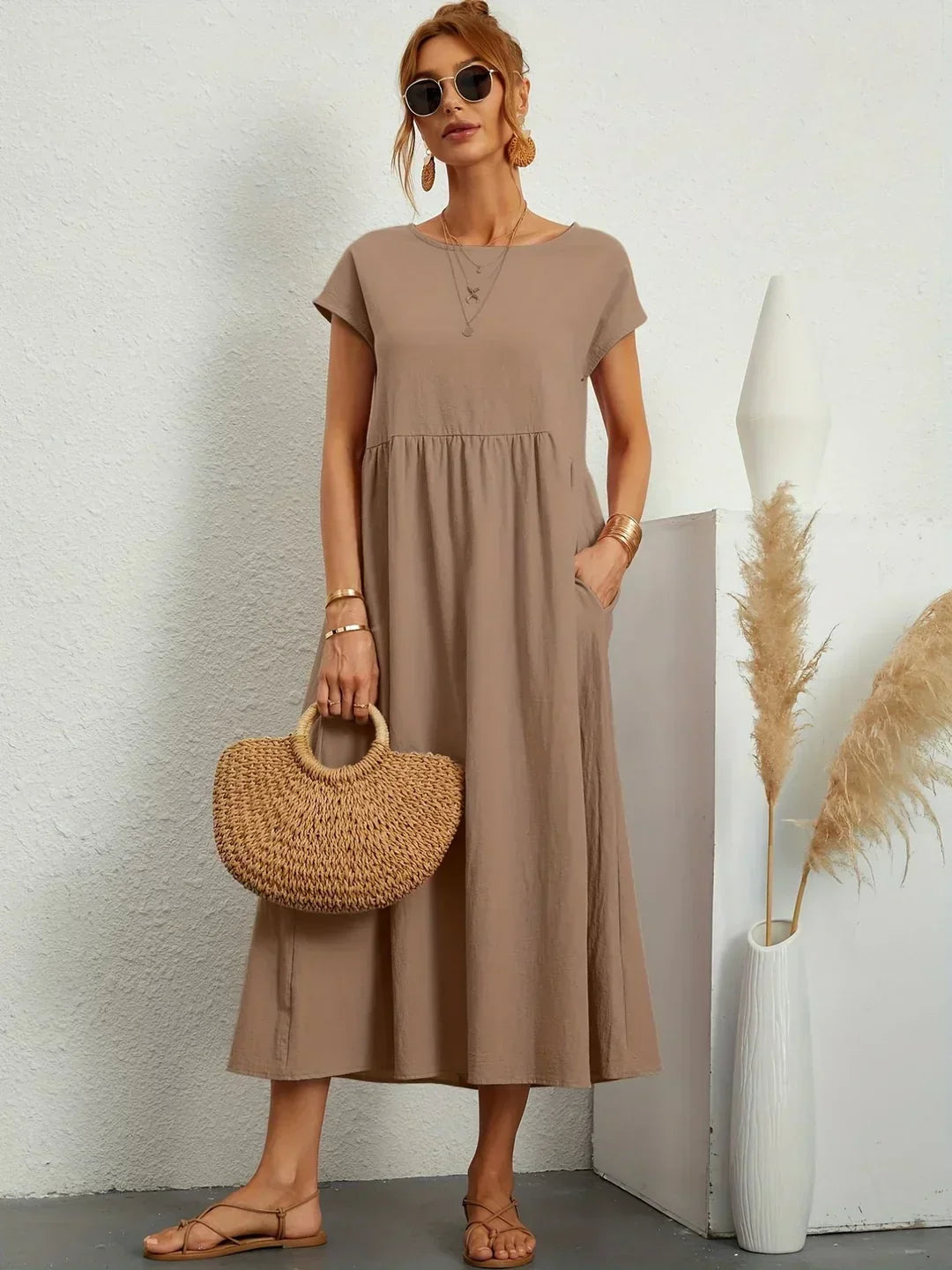 GABRIELLE | Vestido midi fluido