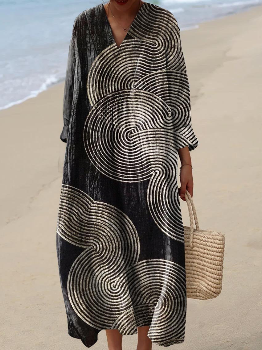 KAIA | Vestido midi estampado