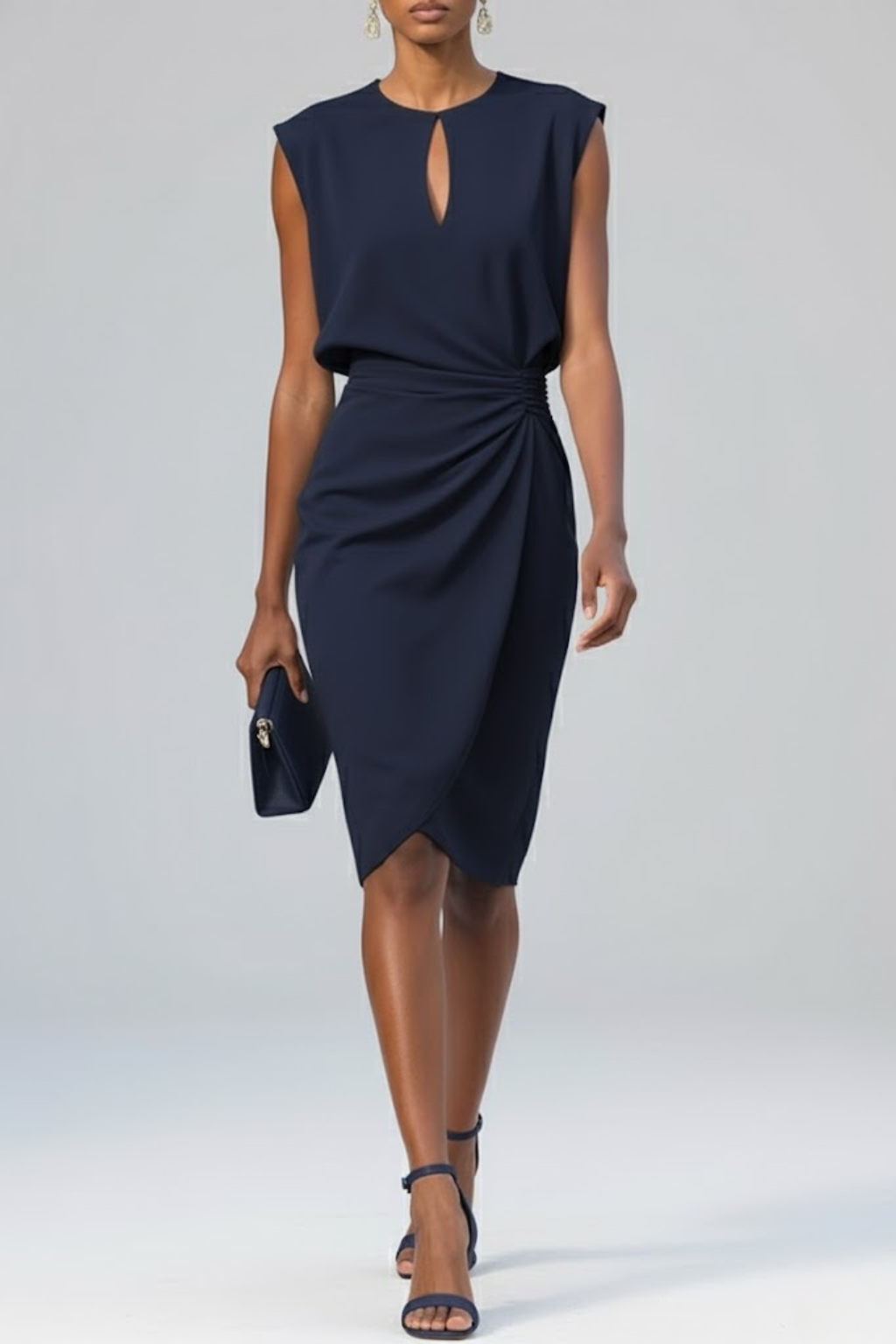 LILIANA | Vestido midi fruncido