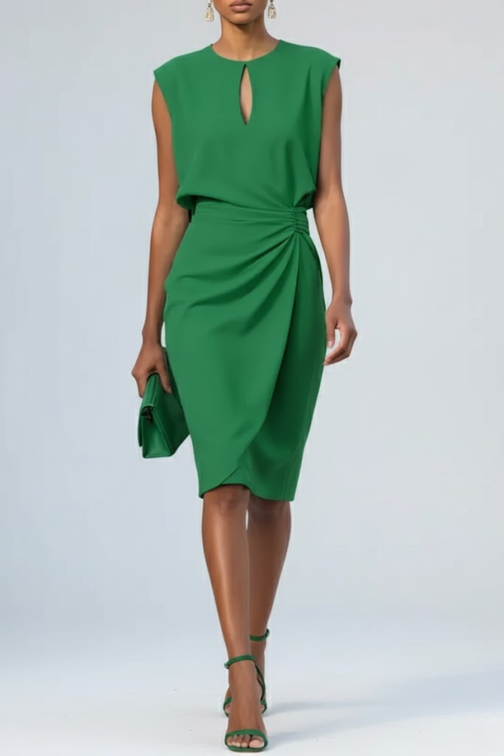 LILIANA | Vestido midi fruncido