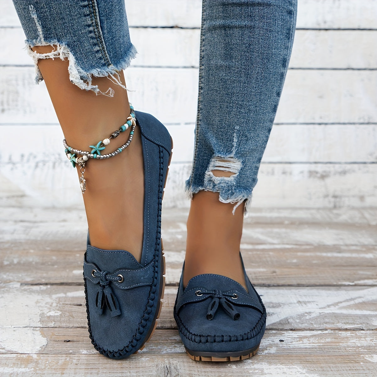 NADINE | Mocasines con detalle de flecos