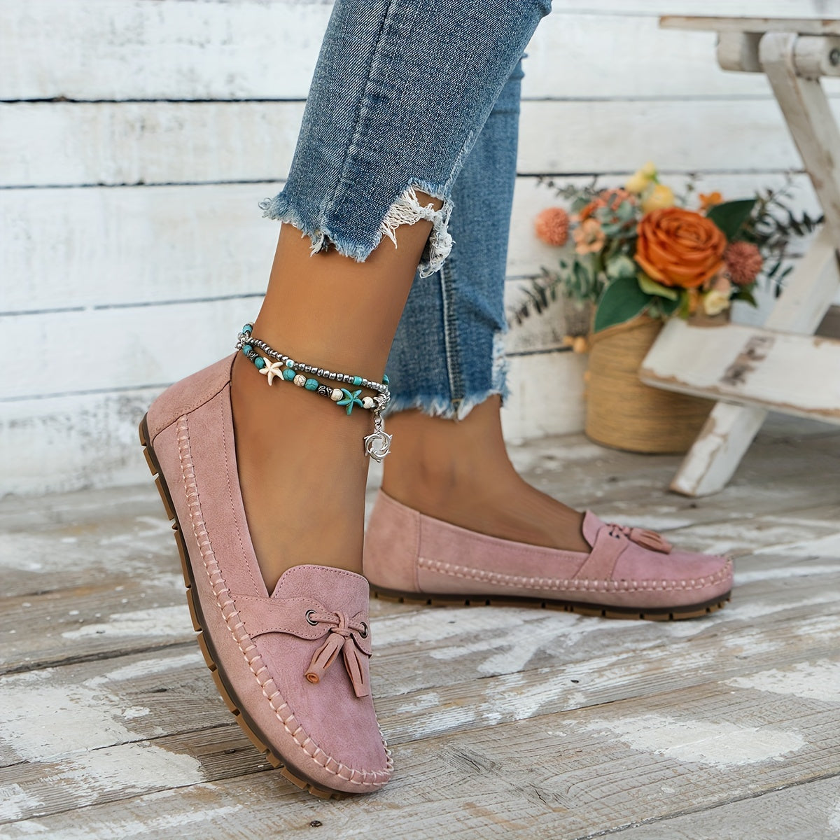 NADINE | Mocasines con detalle de flecos