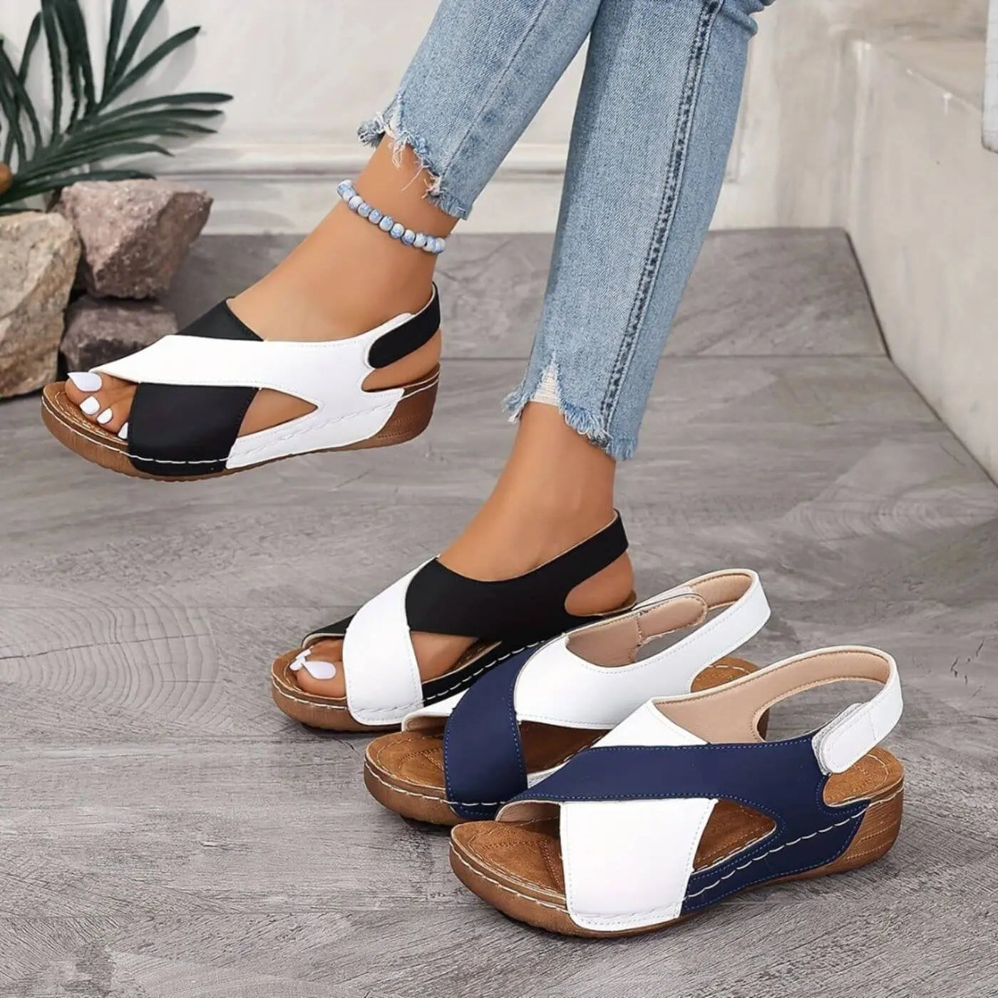 NICOLAS | Sandalias con punta abierta