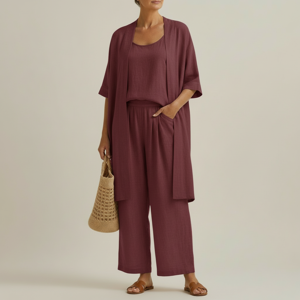 RISTEENA | Conjunto con blusa larga