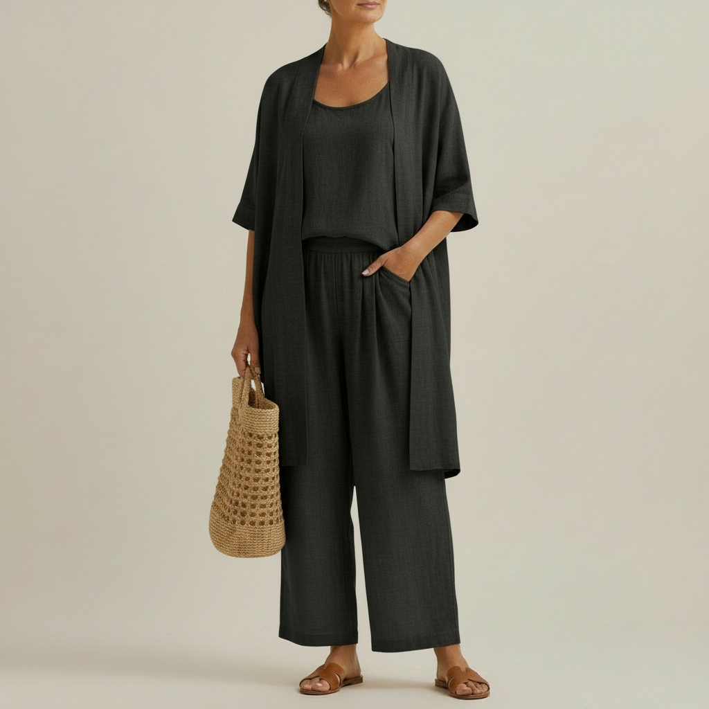 RISTEENA | Conjunto con blusa larga
