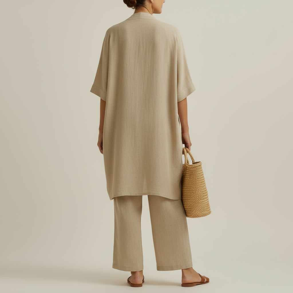 RISTEENA | Conjunto con blusa larga
